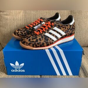 NEW Adidas SL 72 OG Leopard Print Shoes JI0189 - Size 9.5 Women's - Sneakers